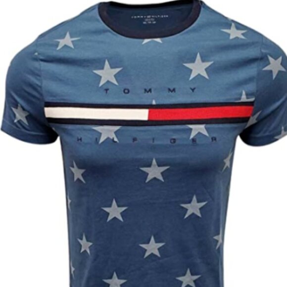 Tommy Hilfiger Men's T-shirt Tino Tee ALL AMERICA‎ - Picture 1 of 6